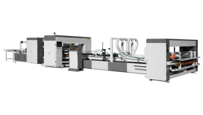 Automatic High Speed Gluing & Stapling All-In-One Machine
