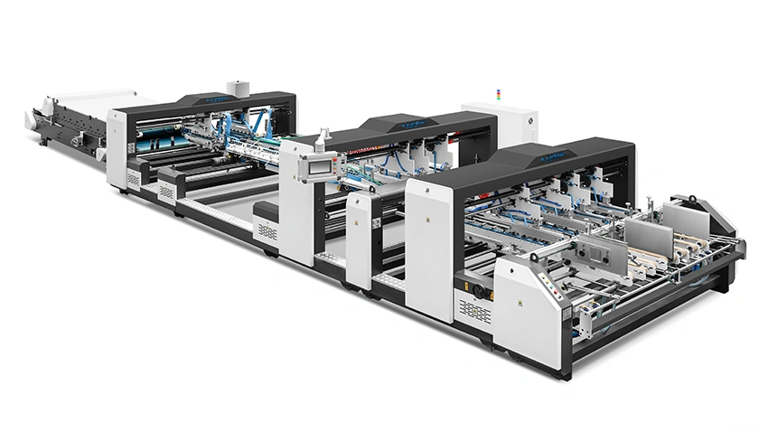 High Speed Two Sheets Folder Gluer Machine
