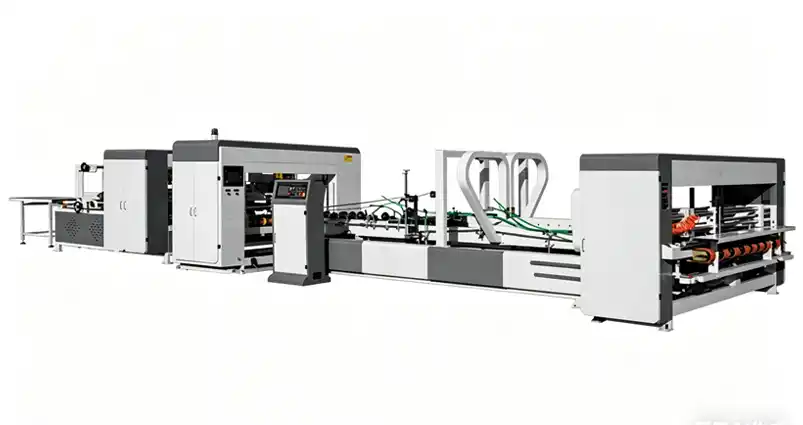 Automatic Folding Gluing & Stitching Machine